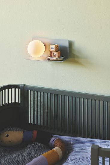 Nordlux Lilibeth Wandleuchte E14 Blau Kinderzimmer-Beleuchtung + Ablage 2312931006