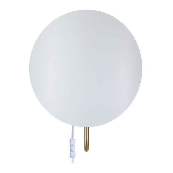 Nordlux Spargo Wandleuchte E27 Weiss/Messing 2320361001