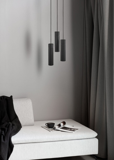 Nordlux 2410473003 TILO 3-Spot GU10 Pendelleuchte Schwarz