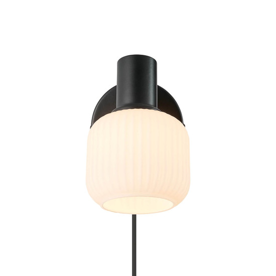Nordlux MILFORD Mini Wandleuchte E14 Schwarz 2412631003