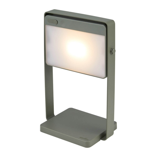 Nordlux SAULIO Solar LED Aussen-Akkuleuchte Warmweiss Dimmbar 3,5W Olivgrün IP44 2418035023