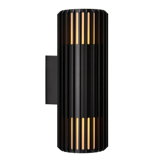 Nordlux Aludra Double Wandleuchte 2xE27 IP54 Schwarz 2418121203