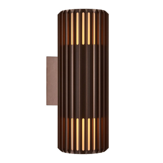 Nordlux Aludra Double Wandleuchte 2xE27 IP54 Dunkles Messing 2418121261