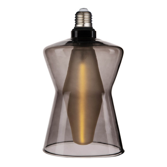 Nordlux 2480022747 DecoE27 Cone 15 Dim LED E27 Leuchtmittel 4,1W Dimmbar Warmweiss Rauchfarben