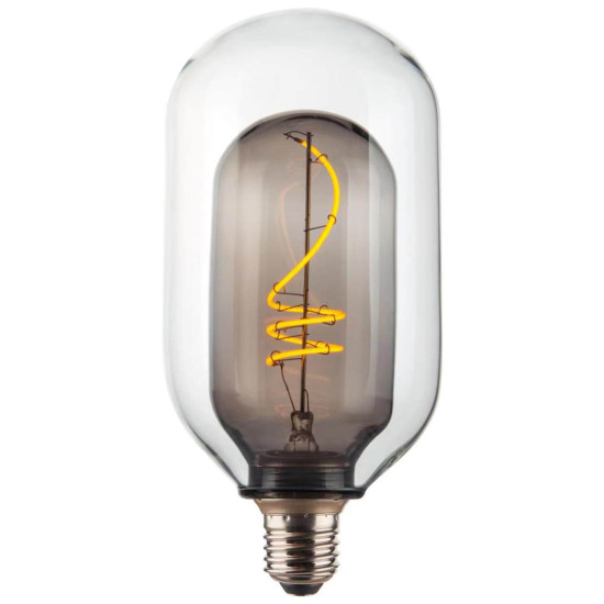 Nordlux 2480052747 DecoE27 T95 BSF LED E27 Leuchtmittel 4,1W Dimmbar Extra-warmweiss Rauchfarben