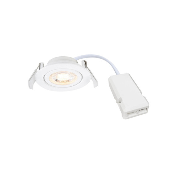 Nordlux 2510300101 Monolo 1-Kit LED Einbaustrahler 4,8W Dimmbar Warmweiss Weiss