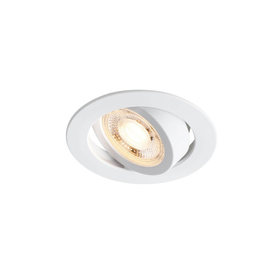 Nordlux 2510300101 Monolo 1-Kit LED Einbaustrahler 4,8W Dimmbar Warmweiss Weiss