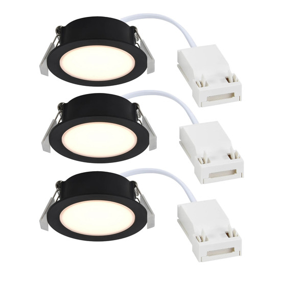 Nordlux 2510400103 Olea 3-Kit LED Einbaustrahler 4,4W Warmweiss Schwarz IP65