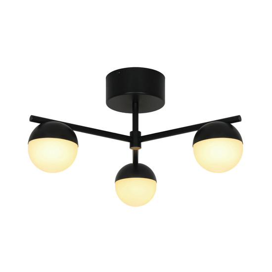 Nordlux 2512096003 CONTINA G9 Deckenleuchte Dimmbar Schwarz
