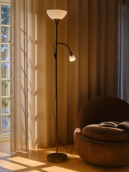 Nordlux 2512554003 LAURIA E27 Stehlampe Schwarz 178 cm