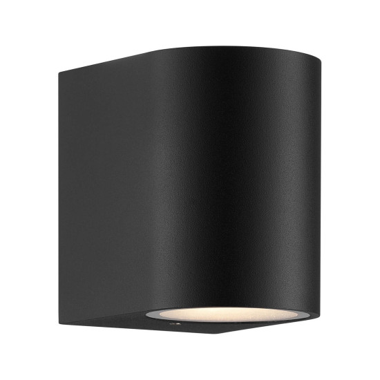 Nordlux 2518001003 Dion Single GU10 Wandleuchte Dimmbar Schwarz IP44