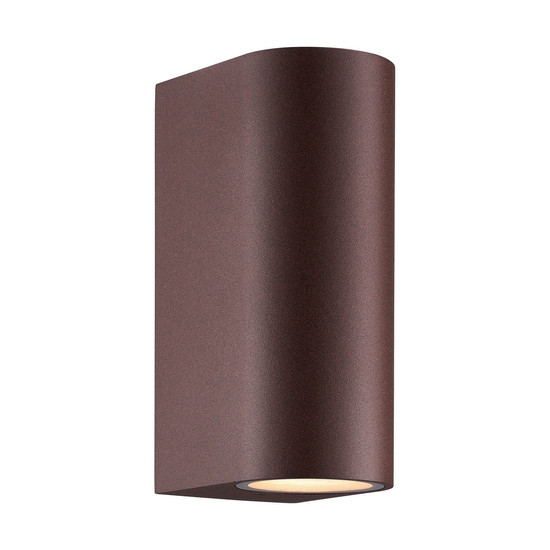 Nordlux 2518021009 Dion Double GU10 Wandleuchte Dimmbar Rost IP44
