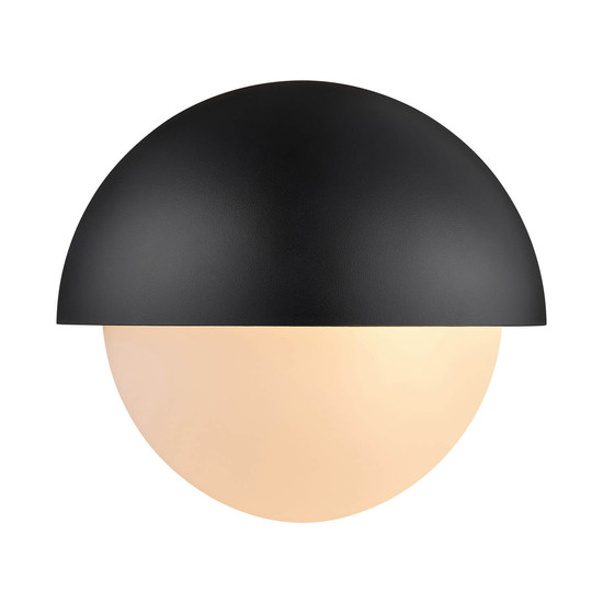 Nordlux 2518421003 SCOR Maxi Round E27 Wandleuchte Dimmbar Schwarz IP44