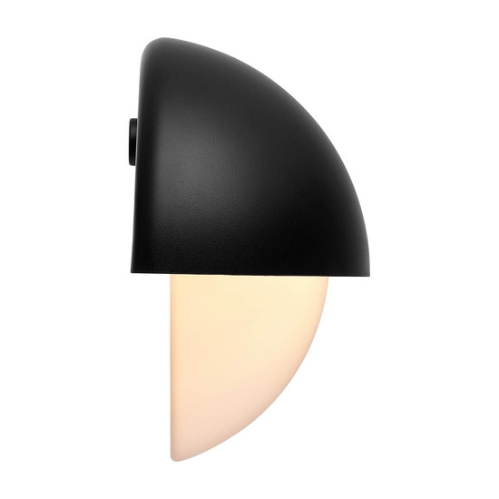 Nordlux 2518421003 SCOR Maxi Round E27 Wandleuchte Dimmbar Schwarz IP44