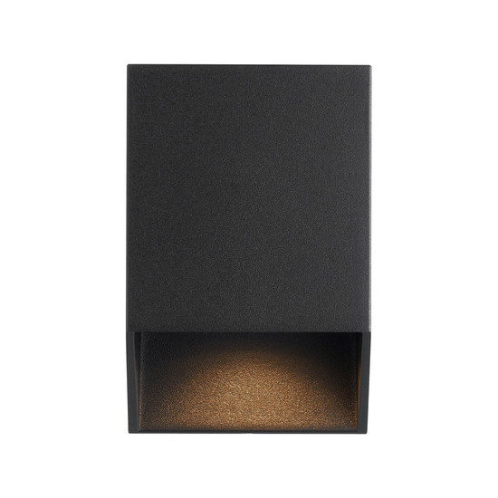 Nordlux 2518451003 NICO Square 12 GU10 Wandleuchte Dimmbar Schwarz IP54