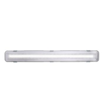 Nordlux 27386101 Works LED Feuchtraumleuchte 9W Kunststoff Silber IP65