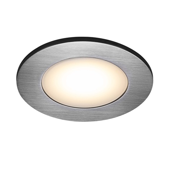 Nordlux Leonis 2700 3er-Pack LED Einbauleuchte 3x4.5W Warmweiss Nickel IP65 wasserfest 49160155