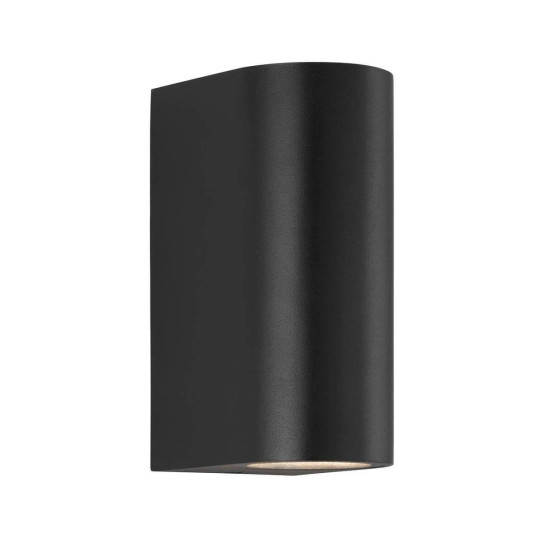 Nordlux ASBOL LED Wandleuchte Schwarz 2x5W 3000K warmweiss Außenleuchte