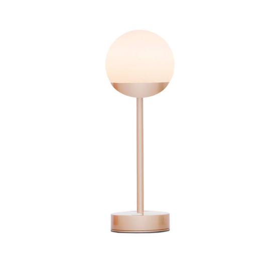 NewGarden NORAI SLIM 35 messing LED Tischleuchte 3-Touch-Dimmer Akku Innen & Außen IP44