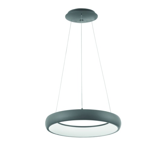 Nova Luce ALBI LED Pendelleuchte Grau 32W Warmweiss 120x41cm dimmbar 8105619