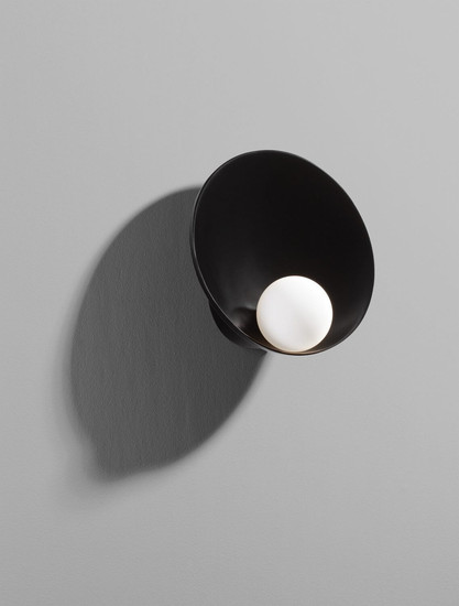 Nova Luce Wandleuchte Minim G9 Schwarz Opal Stahl Glas Ø23cm 9006091