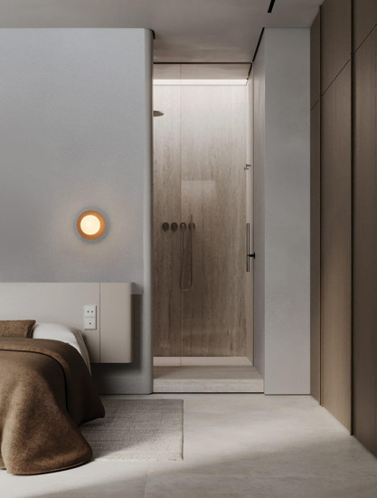 Nova Luce Wandleuchte Orbique G9 Mokka Opal Glas Keramik Ø22cm 9009210