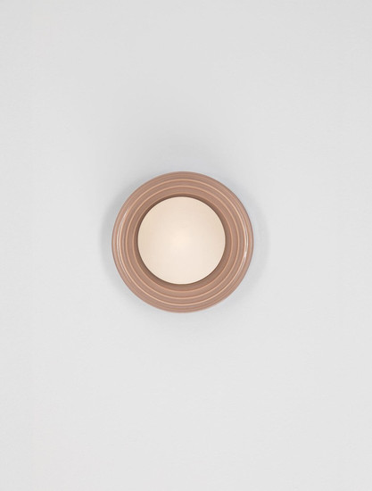 Nova Luce Wandleuchte Orbique G9 Mokka Opal Glas Keramik Ø16cm 9009214