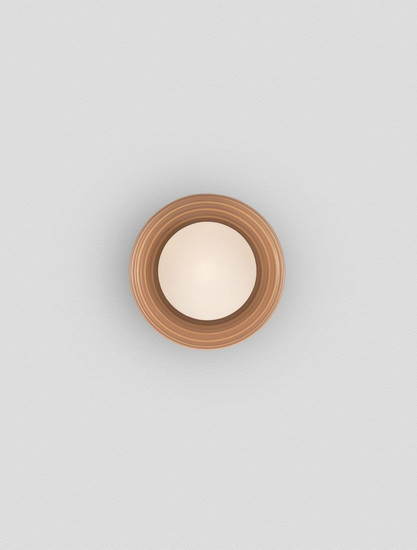 Nova Luce Wandleuchte Orbique G9 Karamell Opal Glas Keramik Ø16cm 9009216