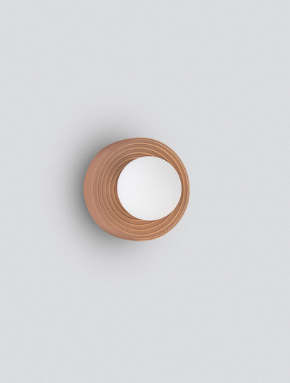 Nova Luce Wandleuchte Orbique G9 Karamell Opal Glas Keramik Ø16cm 9009216