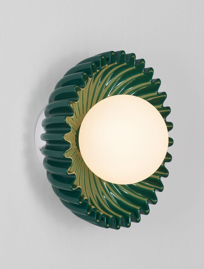 Nova Luce Wandleuchte Petel G9 Jaspis Opal Glas Keramik Ø23,5cm 9009217