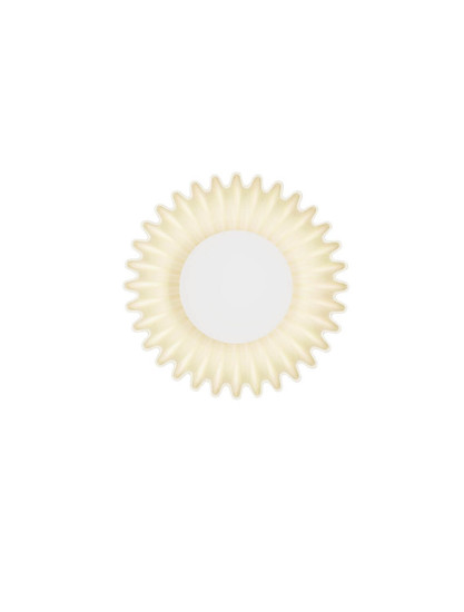 Nova Luce Wandleuchte Petel G9 Creme Opal Glas Keramik Ø23,5cm 9009218