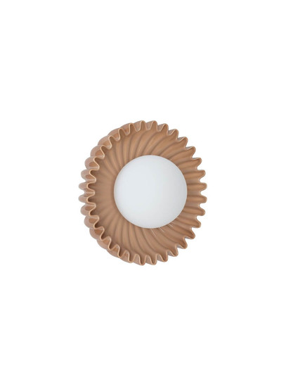 Nova Luce Wandleuchte Petel G9 Karamell Opal Glas Keramik Ø23,5cm 9009220