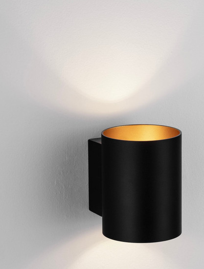 Nova Luce Wandleuchte Dazle G9 Schwarz Gold Aluminium Ø8cm 9011331