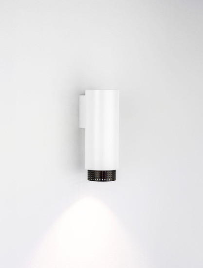 Nova Luce Wandleuchte Nessi GU10 Weiß Schwarz Aluminium Ø6cm 9011404