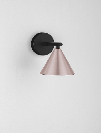 Nova Luce Wandleuchte Conico GU10 Kaffeebraun Schwarz Aluminium Ø12cm 9011427