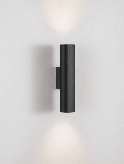 Nova Luce Wandleuchte Comet 2-flammig 2xGU10 Schwarz Aluminium Ø4cm 9011468