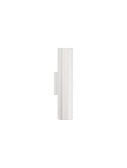 Nova Luce Wandleuchte Comet 2-flammig 2xGU10 Weiß Aluminium Ø4cm 9011469