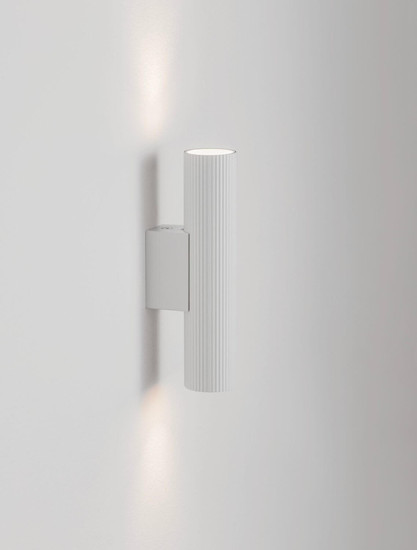 Nova Luce Wandleuchte Comet 2-flammig 2xGU10 Weiß Aluminium Ø4cm 9011469