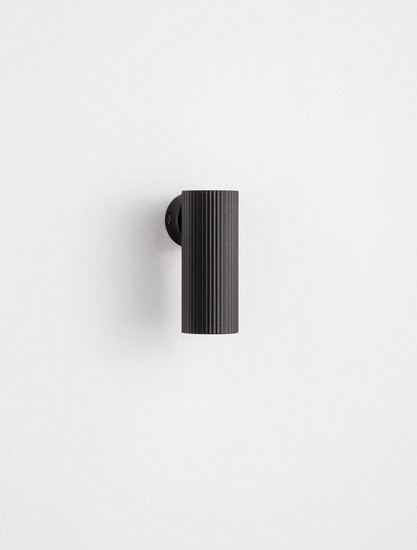 Nova Luce Wandleuchte Comet schwenkbar GU10 Schwarz Aluminium Ø4cm 9011470