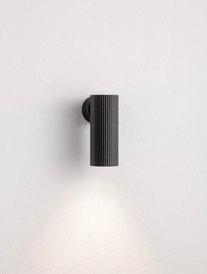 Nova Luce Wandleuchte Comet schwenkbar GU10 Schwarz Aluminium Ø4cm 9011470