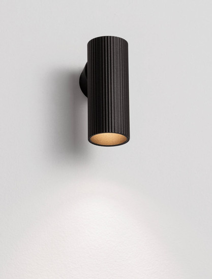 Nova Luce Wandleuchte Comet schwenkbar GU10 Schwarz Aluminium Ø4cm 9011470