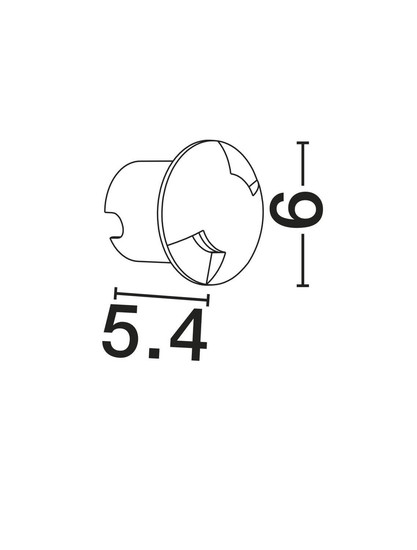 Nova Luce LED Wandeinbauleuchte Eris 1W 26lm warmweiss 3000K IP67 Schwarz Aluminium Ø5cm 9019218