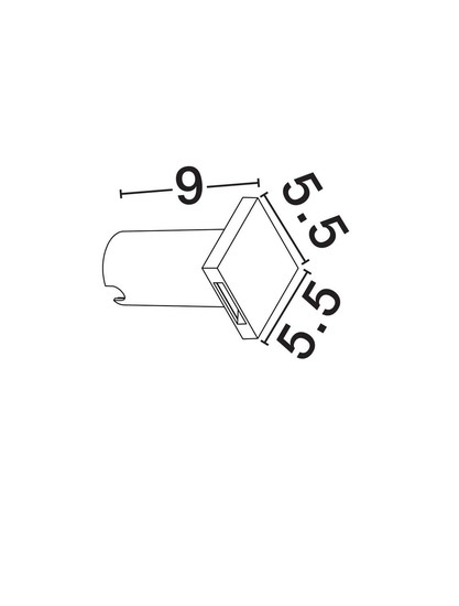 Nova Luce LED Wandeinbauleuchte Iko 1W 40lm warmweiss 3000K IP67 Weiß 9x5,5cm 9019219