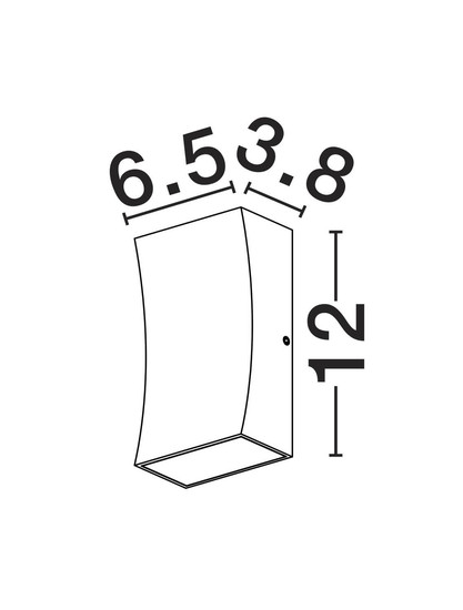 Nova Luce LED Außen-Wandleuchte Boxy 6W warmweiss 3000K IP65 Weiß Aluminium 12x6,5cm 9030151