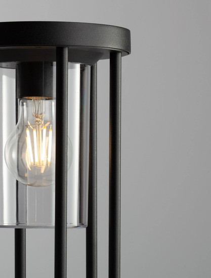 Nova Luce Wegeleuchte Elysium E27 IP65 salzwasserfest Schwarz Aluminium 50cm 9030153
