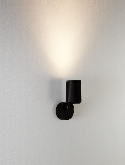 Nova Luce Außen-Wandleuchte Spy schwenkbar GU10 IP65 salzwasserfest Schwarz Aluminium Ø7cm 9030154
