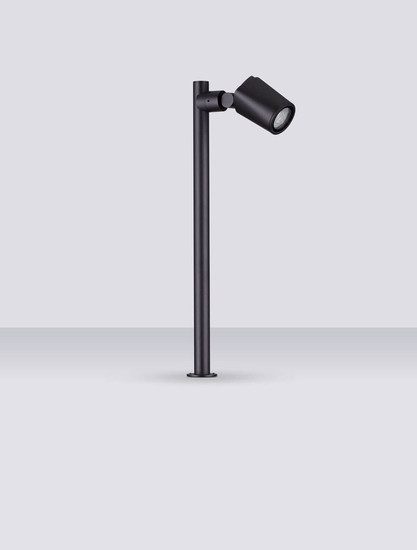 Nova Luce Wegeleuchte Spy schwenkbar GU10 IP65 salzwasserfest Schwarz Aluminium 50cm 9030156