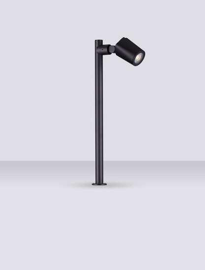 Nova Luce Wegeleuchte Spy schwenkbar GU10 IP65 salzwasserfest Schwarz Aluminium 50cm 9030156