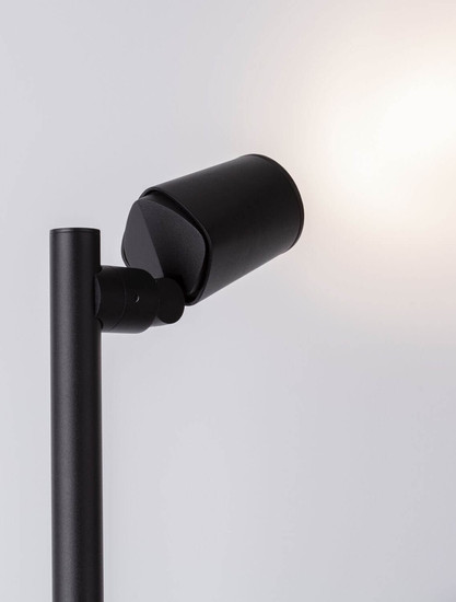 Nova Luce Wegeleuchte Spy schwenkbar GU10 IP65 salzwasserfest Schwarz Aluminium 50cm 9030156