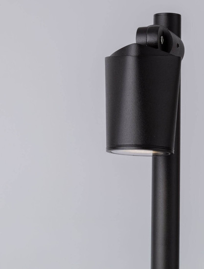Nova Luce Wegeleuchte Spy schwenkbar GU10 IP65 salzwasserfest Schwarz Aluminium 50cm 9030156